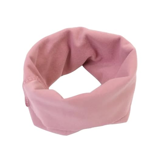 HongJP Dog Ear Wrap 6pcs Dog Grooming Earmuff Warm Headband Ear Cover Neck Hat Noise Cancel Scarf Collar Soundproof Anxiety(Pink,Medium)
