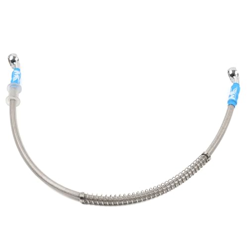 Newsmarts 700mm 27.6" Motorcycle Hydraulic Line Brake Clutch Hose Braided Oil Pipe Stainless Steel Grey For Dirt Bike ATV Scooter ADV Cafe Racer Universal -  NSUS91YF703-7_GZ