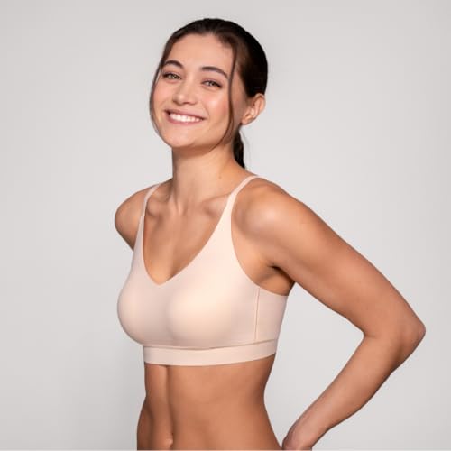 Floatley Cozy Adjustable Scoop Neck Plunge Convertible Bra Comfort Wirefree Seamless Bra with Embedded Pad for Women2