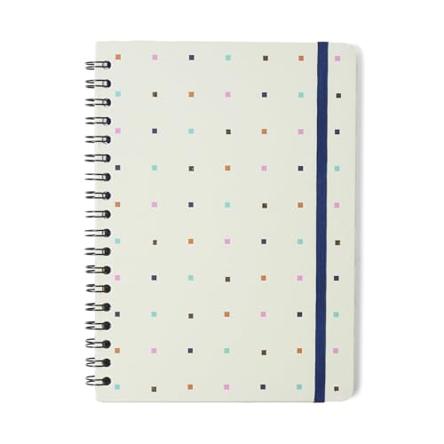 Caderno Espiral Bossa Nova Pautado 17X24 Pontos Off White 80 Fls, Cicero