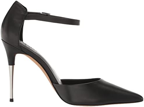 DKNY Women's Stiletto Veata-Slingback Pu Heeled Sandal, Black, 9.5 | Image 5