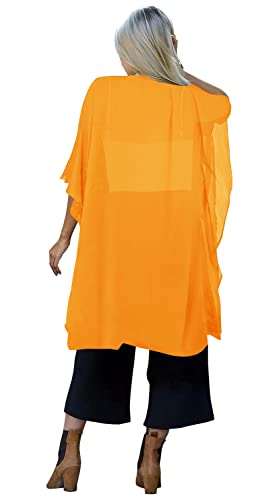 Image of Indian Trendy Women's Solid Puff Sleeve Kimono Long Cardigan Loose Cover Up Casual Blouse Top Chiffon
