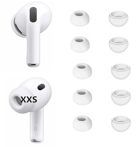 A-Pcas �C���[�s�[�X AirPod Pro ��3����Ή� �V���R���� �C���z���J�o�[ �C���[�`�b�v 5�y�A���� �_�炩�� ���K ���[�P�[�X�t�� XXS�T�C�Y 5�y�A�Z�b�g �z���C�g 9325pwXXS