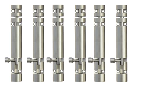Image of DHAKAD Tower Bolt Stainless Steel ZYLO 12 INCH Pack of 6 PCS
