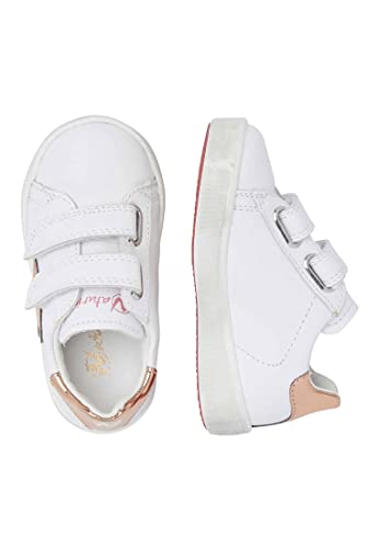 Sneaker avec empiècement étoile miroitant et scratchs faciles