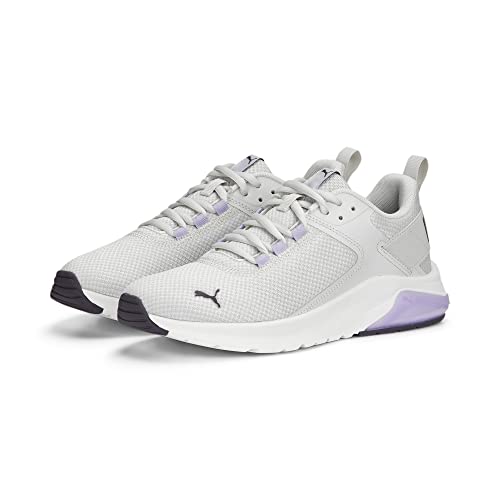 Image of PUMA Men's Low-Top Sneaker, Feather Gray Purple Charcoal Vivid Violet, 4