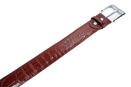 Genuine Crocodile Alligator Belly Skin Leather Casual Men's Belt 46" Long2
