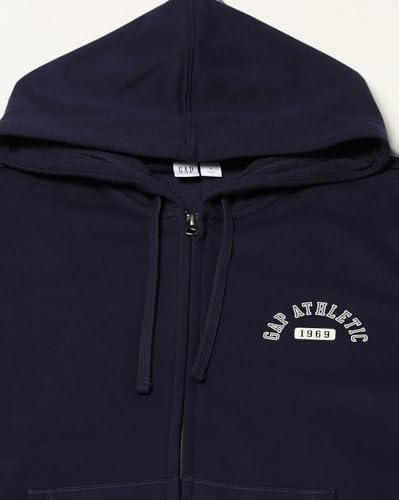 Image of Gap Men Graphic Printed Regular Fit Full Sleeves Hooded Sweatshirt