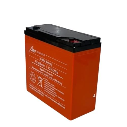 Image of AMO Lead Acid E-Bike Battery, 12V 32Ah, Maintenance Free Sealed, for Electric Scooters