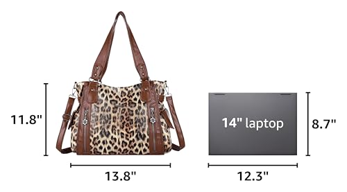 Image of Angel Kiss Handbags for Womens Top-Handle Hobo Purse Roomy Casual Shoulder Bags PU Tote Satchel Purse for Women