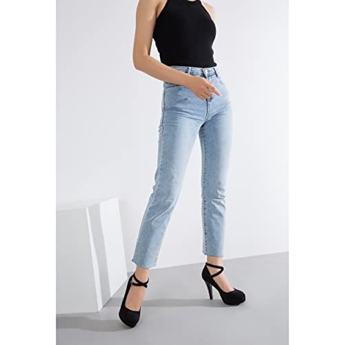 Image of fereshte Women's Platform Pumps, Ankle Strap, High Heel, Closed Toe, Party Wedding Dress Shoes