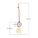 Mini Dream Catcher 7pcs Set - Car Interior Rearview Mirror Dangle Bag Pendant Charm 1.2" Diameter and 9" Long - Image 5