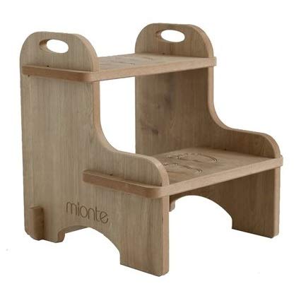 Flat-Pack Ahşap Çocuk Montessori Yükseltici Basamak Merdiven, Meşe