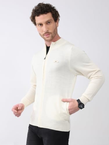 Image of Monte Carlo Men Regular Fit Full Sleeve Solid Collar Winter Pullover (Pack of 1)
