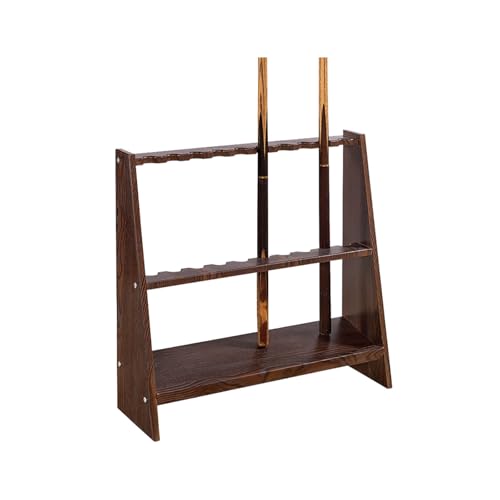 BHJW 台球杆支架 釣り竿立て 竹ロッドスタンド 組み立てが簡単なゴルフ収納ラック