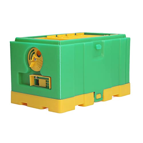 Bikupor Plast Professionell Bikupa Bilåda Lättviktsbihus för Italienska Bi- och Kinesiska Bistallar för Biodlingstillbehör(Grön)