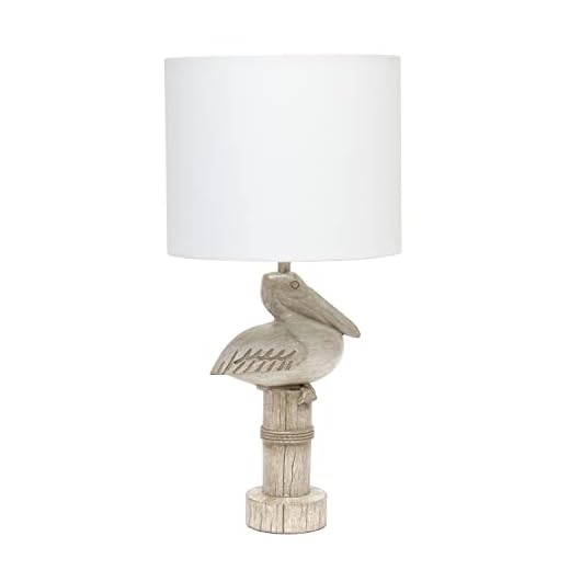 Shoreside Coastal Pelican Table Lamp