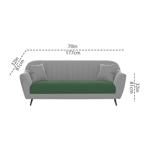 Image of Atticus 3+1+1 Seater Sofa Set for Living Room (Green Grey Colour) Premium Fabric Sofa