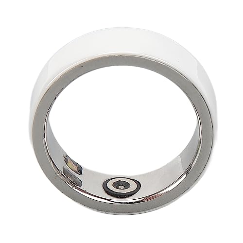 Zudoo Smart Ring, Bluetooth IPX8 Waterproof Health Fitness Tracker Lightweight Activity Tracking Ring for Heart Rate Monitor, Sleep Monitor, Pedometer, Body Temperature, Blood Oxygen (17#)