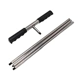 LUCKDANO Bodentest -Kit, Bodensonde mit T Verstellbarer Scharfe Spitze Rostfreier Stahlbodenprobenmaschertool -Werkzeugproben Probensonden Bodenprobensonde für Pflanzenpflegepoliere