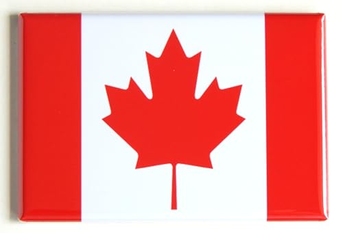 Imán decorativo bandera de Canadá 2 x 3 pulgadas