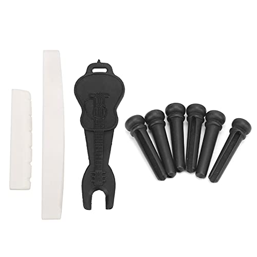 Bognajin Kit De Pinos De Ponte De Guitarra, Removedor De Travesseiro De Osso De Boi Com Estacas De M