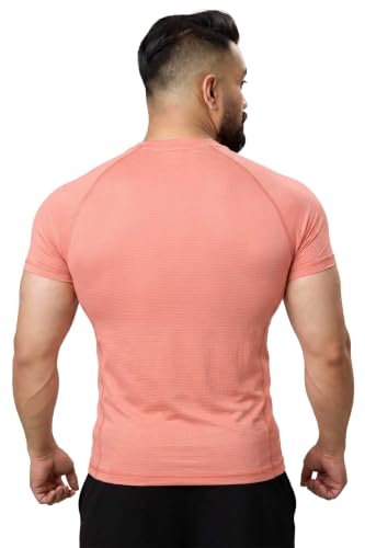 Image of FUAARK Men's Round Neck Slim fit Gym & Active wear Sports T-Shirt for Workout & Casual Wear