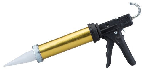 Dripless BL6500 Industrial Grade Aluminum Barrel Bulk Caulking Gun, 15 oz. Bulk Capacity, 18:1 Thrust Ratio