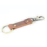 Walnut Leather Key Holder/Leather Keychain, Mens Keychain/Leather Key Ring, Leather Belt Key Chain G