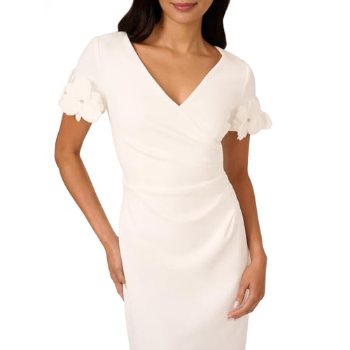 Image of Adrianna Papell Knit Crepe Short Dress