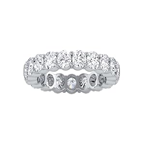 4.23 CTW Oval Cut Diamond Eternity ...