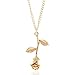 Fashion Women Rose Necklace Charm Rose Flower Pendant Necklace Neck Chain Charm Jewelry Gift by SamGreatWorld