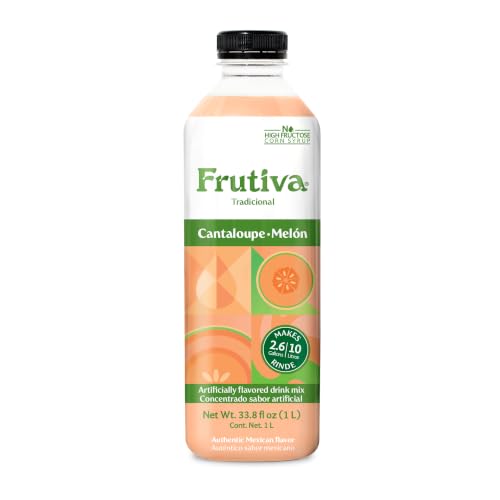 Frutiva Cantaloupe Drink Mix, 1 Liter, Aguas Frescas