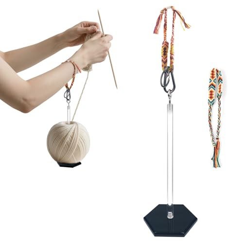 Image of Wrist Yarn Holder, Portable Yarn Ball Holder for Crocheting, Acrylic Yarn Minder Stand Knitting Accessories for Yarn Storage and Organizer for Knitting Lover