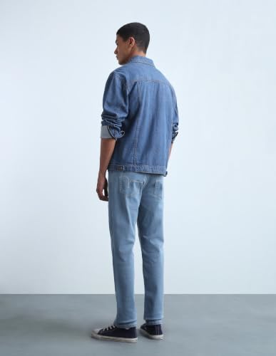 Image of Flying Machine Men's Mid Rise Freddie Slim Straight Fit Jeans