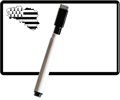 CODEX ACTION Pense bête magnétique frigo effaçable Bretagne 15x10 cm avec marqueur effaçable magnétique - Tableau frigo magnétique effaçable - idéal pour liste de Courses, liste à Faire, Pense bête Cover