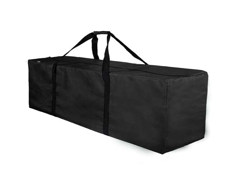 Zipper Travel Duffel Gym Sports Luggage Bag, Water Resistant Black-image-30