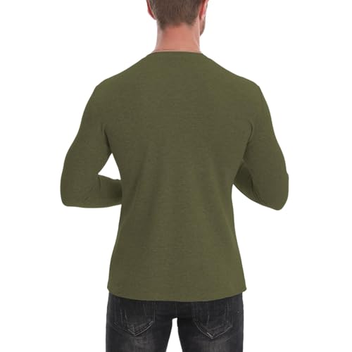 Kangaroo Shirt for Dad and Baby, V-Neck Long Sleeve T-Shirt,Mens Baby Carrier,Male, Baby Boys,Modern,Loose Fit4