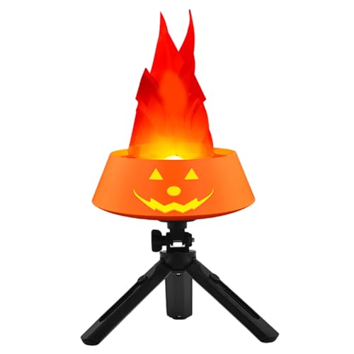 Pozo de Fuego Falso, Luces de Fuego LED eléctricas Lámpara de Mesa de Llama de Parpadeo Artificial Suministros de Fiestas de Fiestas de Halloween Suministros de Vacaciones para Bar, Escenario, hogar
