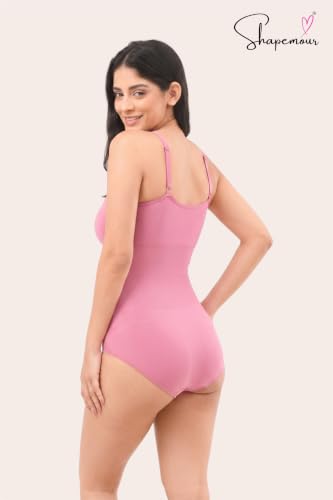 Image of SHAPEMOUR Thong Bodysuit for Women, Slimming Design Shapewear for Women, Tummy Control Body Shaper with Silicone Grip, No Steel Bones for All Day Comfort, Seamless Sculpting Bodyshaper