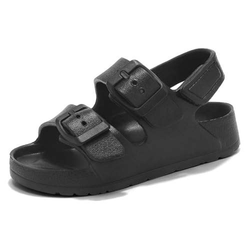 Image of Toddler Girls Boys Sandals Adjustable Buckle EVA Slipper Sandals With Hook Loop Back Strap