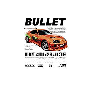 Image of BLINKART Toyota Supra MK4 (Fast & Furious)Car Posters Sticker Gift Items for Boys Room Wall Decor || Comes with Double-Sided Tape|| Decoration Bedroom Living Room Office Studio Decor | 12x18 In (A3) - CAR-297