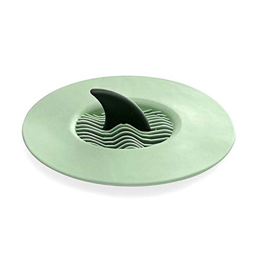 Jwyq Shark Fin Shower Tub Drain Stainer Stopper Bath Plug Sink Filter Hair Catch for Kitchen Bathroom Accessories (Color : Green)