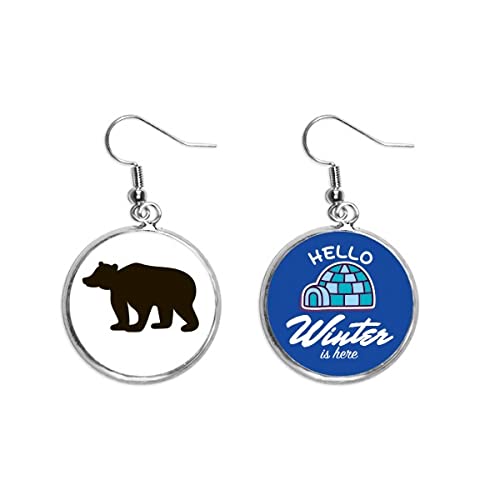 Pendientes de invierno oso negro ideales para lucir en tardes de café