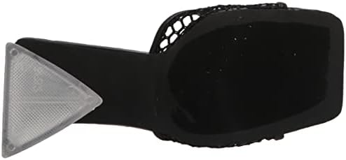 YOKI-DRAYA-05 Women's Clear Open Toe High Heel, Black, 7.5 M US | Image 3