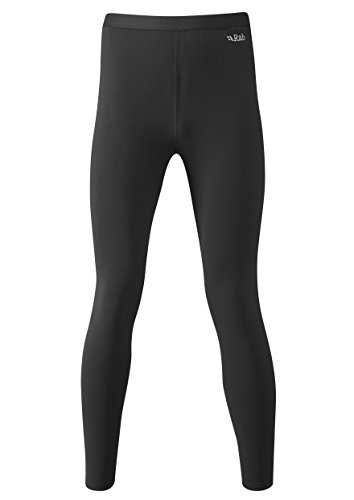Rab Men's Power Stretch Pro Pants Lightweight Baselayer for Skiing and Mountaineering - Black - XX-Large