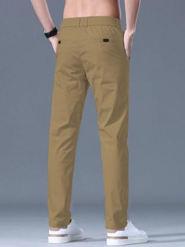 Image of TOPLOT Men's Regular Casual Trouser (Pant-5188-Gold-42) Silver