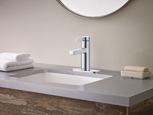 Moen-Beric-Chrome-Modern-One-Handle-Single-Hole-Bathroom-Faucet-with-Drain-Assembly-and-Optional-Deckplate-for-your-Bath-Sink-84774