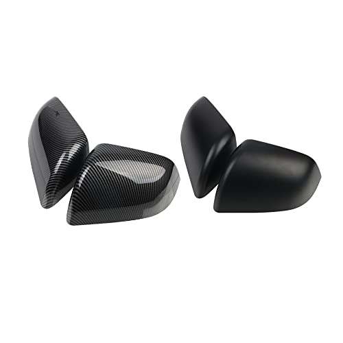 Auto Spiegelkappen Für Tesla Model 3 Y 2017-2022 Ersatzseitenrückspiegelabdeckung Seitenspiegelkappe Spiegelkappen Abdeckung (Color : M-3 Matte Black)