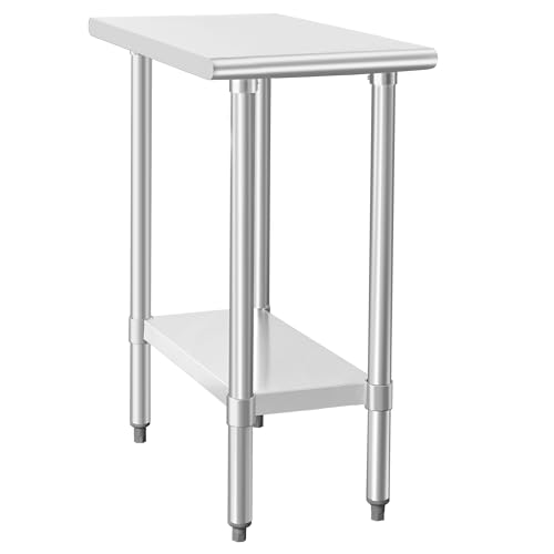 Image of HARDURA Stainless Steel Commercial Table 30x15 Inches